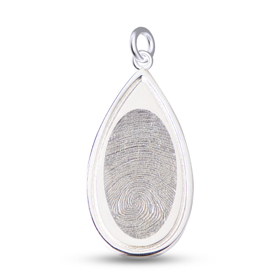 Teardrop Fingerprint Pendant